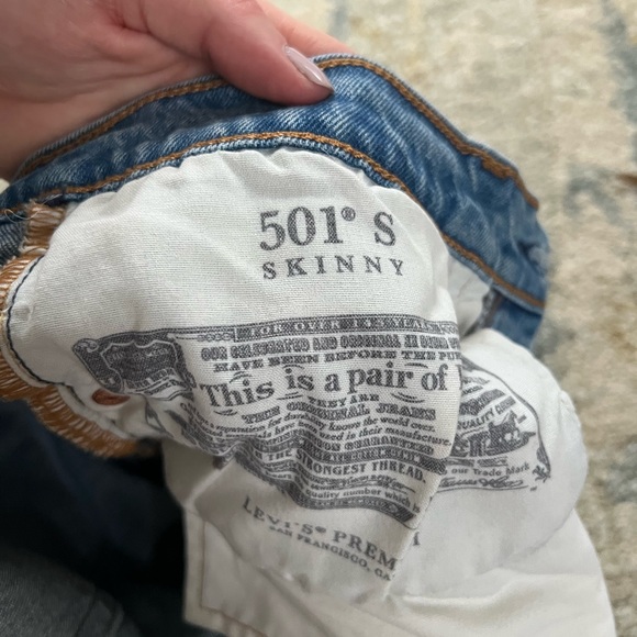 Premium Levi's Skinny 501 W28L28 - Picture 5 of 7